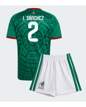 Billige Fotballdrakt Mexico Jorge Sanchez #2 Replika Hjemmedraktsett Barn VM 2026 Kortermet (med bukser)